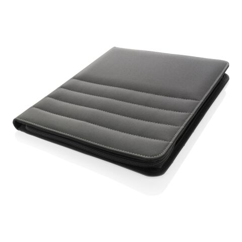 Impact AWARE™ RPET A4 Portfolio mit Reißverschluss grau | ohne Werbeanbringung | Nicht verfügbar | Nicht verfügbar