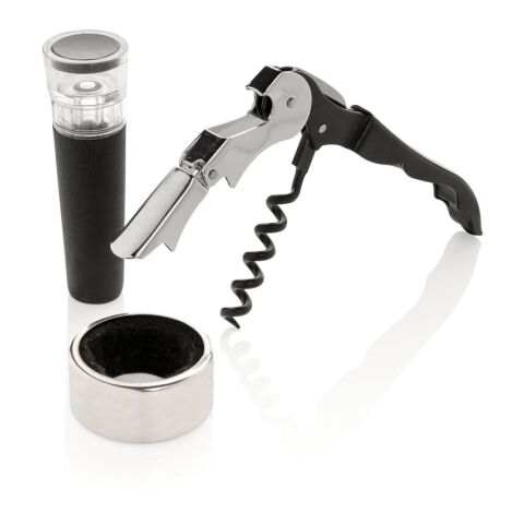 Vino 3-tlg. Sommelier Set silber | ohne Werbeanbringung | Nicht verfügbar | Nicht verfügbar