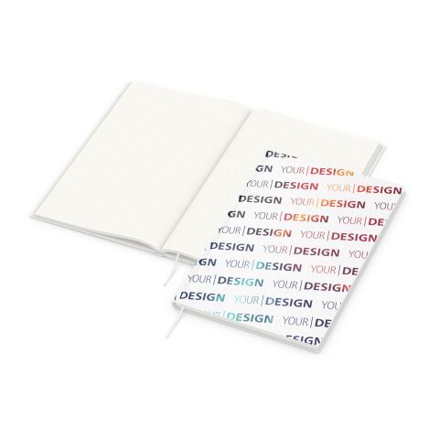 Notizbuch Note-Book RECYCLING Ecken spitz Papier-Hardcover individuell bedruckt DIN A4 | ohne Werbeanbringung | recyceltes Naturpapier | Punktraster