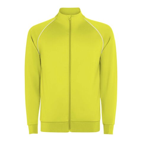 Valier Herren Sweatshirt mit durchgehendem Reißverschluss Fluor Yellow | XL