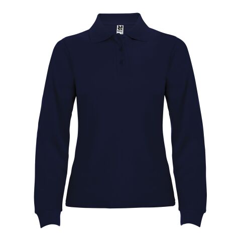 Estrella Langarm Poloshirt für Damen Standard | Navy Blue | L | ohne Werbeanbringung | Nicht verfügbar | Nicht verfügbar | Nicht verfügbar