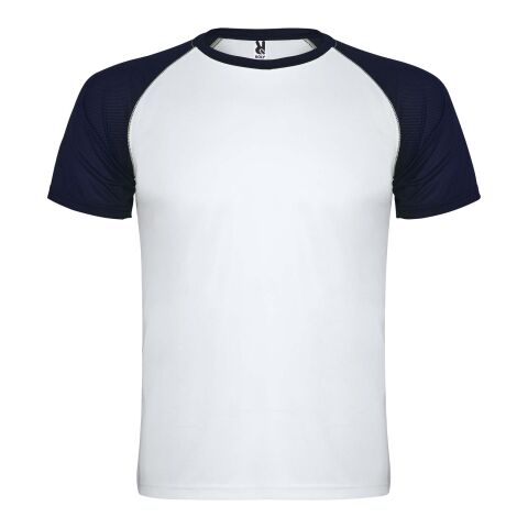 Indianapolis T-Shirt Unisex aus recyceltem Material Standard | weiss-Navy Blue | roly- | ohne Werbeanbringung | Nicht verfügbar | Nicht verfügbar | Nicht verfügbar