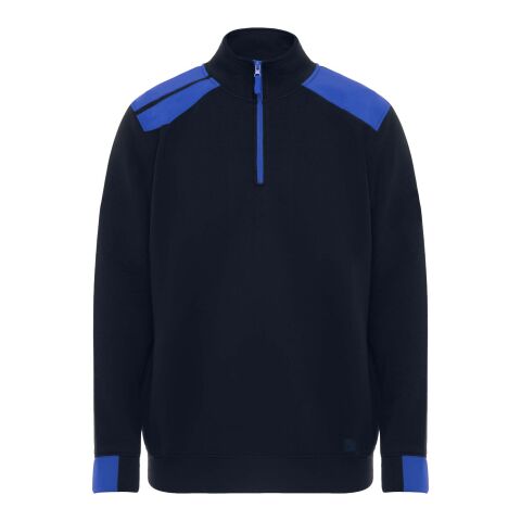 Maverick Pullover für Herren mit halbem Reißverschluss, 280 g/m2 Standard | Navy Blue-royalblau | 2XL | ohne Werbeanbringung | Nicht verfügbar | Nicht verfügbar | Nicht verfügbar