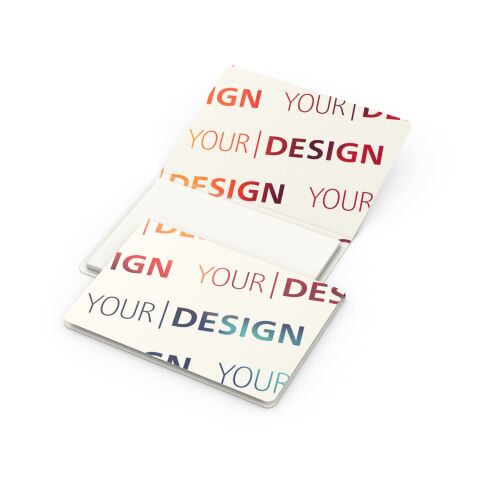 Haftnotizblock Memo-Card RECYCLING Format klein Naturkarton-Umschlag 72 × 50 mm | ohne Werbeanbringung | ohne Werbeanbringung