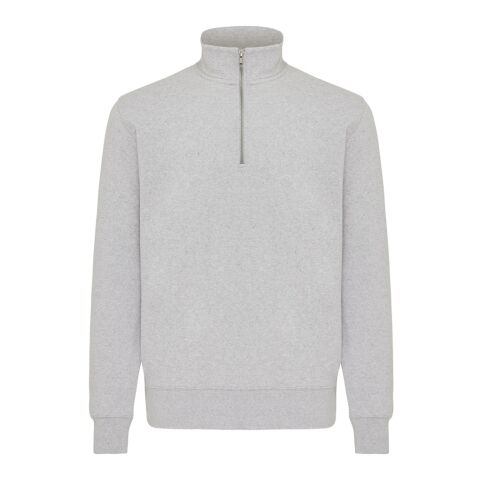 IQONIQ Elgon Quarter-Zip-Sweater aus rec. Baumwolle ungefärbte helles Grau | XXS | ohne Werbeanbringung | Nicht verfügbar | Nicht verfügbar | Nicht verfügbar