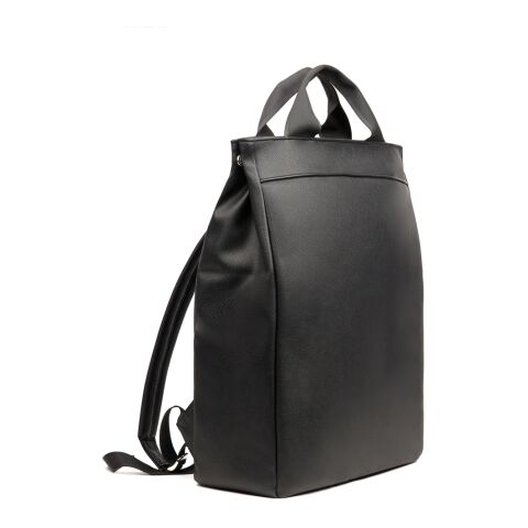VINGA Bermond Rucksack aus RCS recyceltem PU schwarz | ohne Werbeanbringung | Nicht verfügbar | Nicht verfügbar