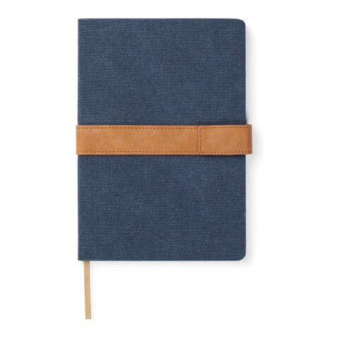 VINGA Bosler Notizbuch aus RCS recyceltem Canvas navy blau | ohne Werbeanbringung | Nicht verfügbar | Nicht verfügbar