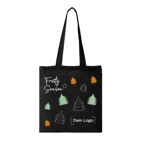 *Christmas* Carolina Tasche Schwarz | Frosty Season | 4C DTF Transfer