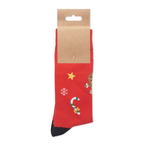 Weihnachtssocken L rot