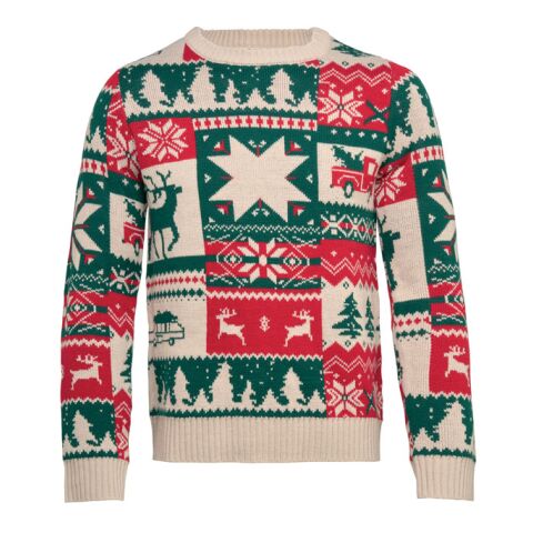 Weihnachtspullover S-M beige | ohne Werbeanbringung | Nicht verfügbar | Nicht verfügbar | Nicht verfügbar