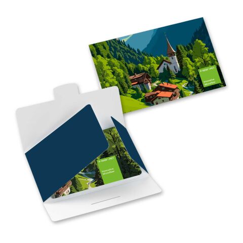 POLYCLEAN rPET Displaytuch im Papieretui, All-Inclusive-Paket  18 x 18 cm