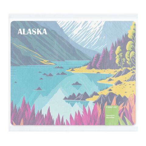 POLYCLEAN rPET Displaytuch im Pergaminbeutel, All-Inclusive-Paket  ohne Werbeanbringung | 18 x 15 cm