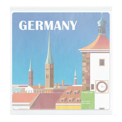 POLYCLEAN rPET Displaytuch im Pergaminbeutel, All-Inclusive-Paket  20 x 20 cm