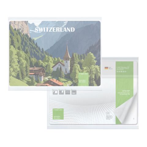 rPET GripCleaner® 4in1 Mousepad mit Standard-Einlegekarte, All-Inclusive-Paket 4C-Digitaldruck | 21 x 15 cm