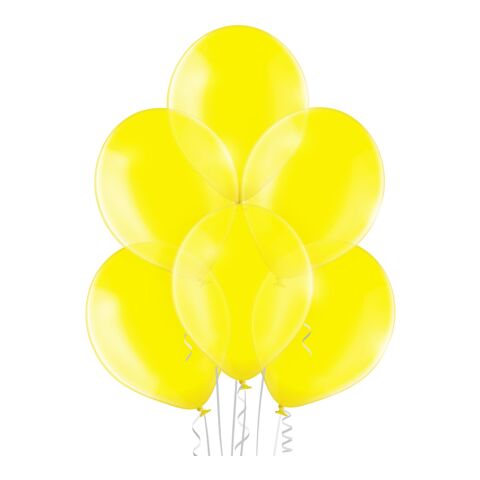 Kristallfarbener Luftballon gelb | 90/100 cm | ohne Werbeanbringung | ohne Werbeanbringung