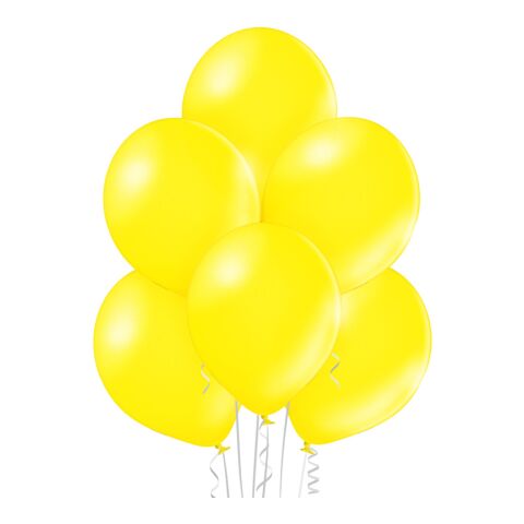 Metallicfarbener Luftballon gelb | 80/90 cm | ohne Werbeanbringung | ohne Werbeanbringung