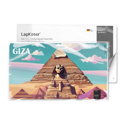 LapKoser® 3in1 Notebookpad mit Standard-Einlegekarte, All-Inclusive-Paket ohne Werbeanbringung | 28 x 16 cm