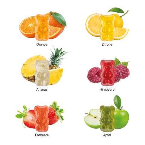 Minitüte 7 g Basic Bärchen weiß | ohne Werbeanbringung