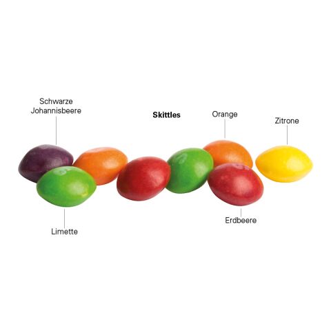 Minitüte 10 g Skittles Kaubonbons 4c Euroskala - Folie | Folie mit ca. 50% Papier