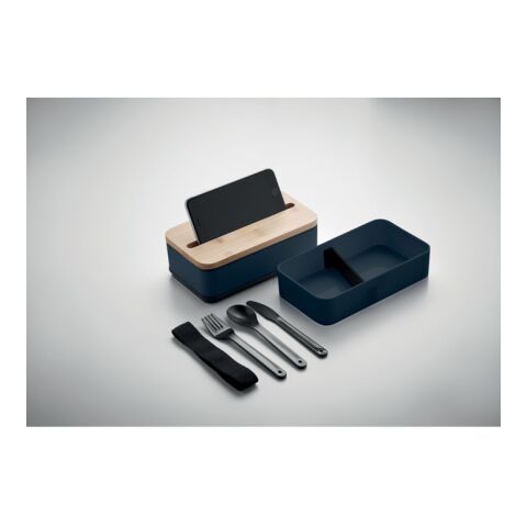 Lunchbox recyceltes PP marineblau | ohne Werbeanbringung | Nicht verfügbar | Nicht verfügbar | Nicht verfügbar