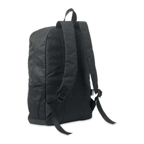 Rucksack 600D RPET Polyester schwarz | ohne Werbeanbringung | Nicht verfügbar | Nicht verfügbar | Nicht verfügbar