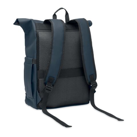 Rolltop-Rucksack 600D RPET blau | ohne Werbeanbringung | Nicht verfügbar | Nicht verfügbar | Nicht verfügbar