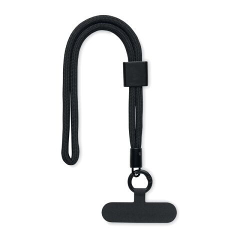 Handykette Handgelenk RPET schwarz | ohne Werbeanbringung | Nicht verfügbar | Nicht verfügbar | Nicht verfügbar