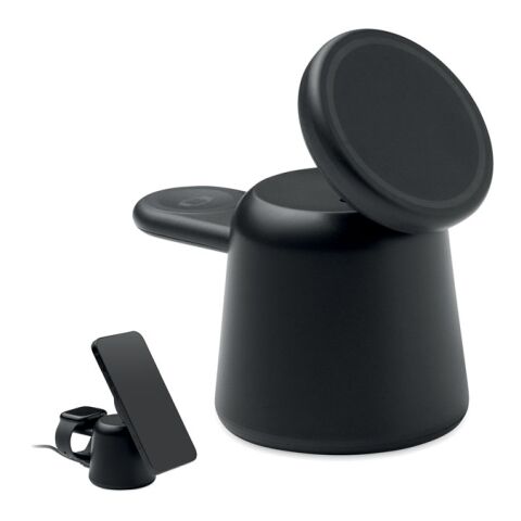 3in1 kabellose Ladestation 15W schwarz | ohne Werbeanbringung | Nicht verfügbar | Nicht verfügbar | Nicht verfügbar