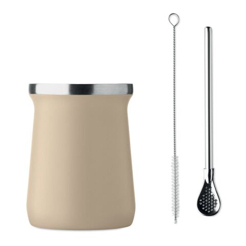 Yerba-Mate-Becher 240ml beige | ohne Werbeanbringung | Nicht verfügbar | Nicht verfügbar