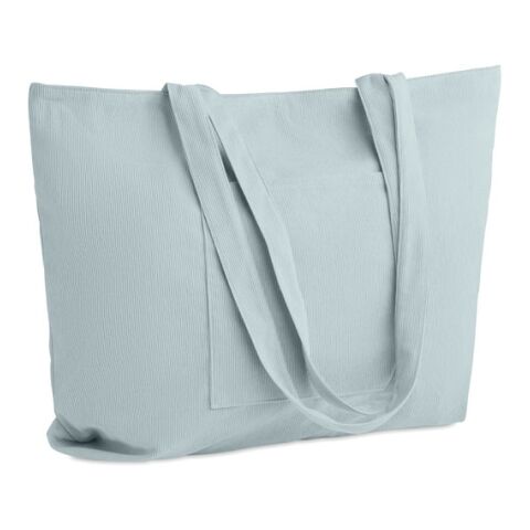 Einkaufstasche Kord-Polyester himmelblau | ohne Werbeanbringung | Nicht verfügbar | Nicht verfügbar | Nicht verfügbar