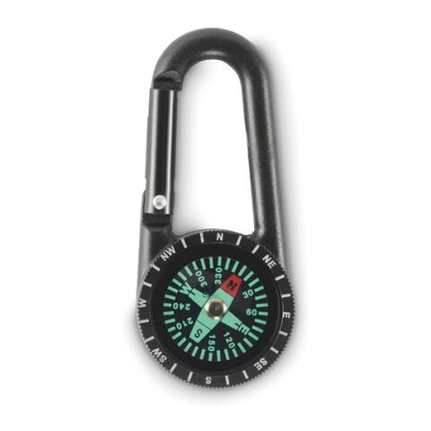 Outdoor-Kompass mit Karabiner schwarz | ohne Werbeanbringung | Nicht verfügbar | Nicht verfügbar | Nicht verfügbar