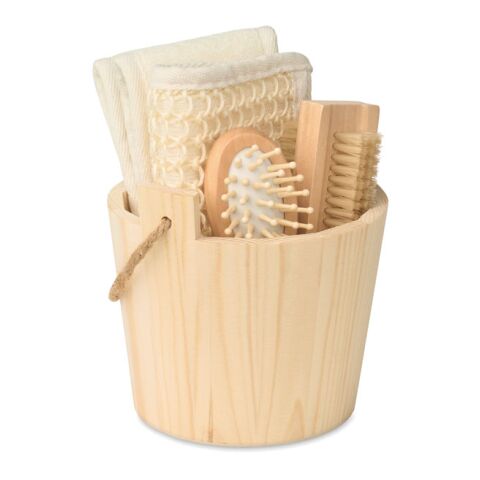 Bade-Set holzfarben