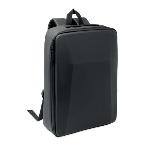 15" Hartschalen-RPET-Rucksack schwarz | ohne Werbeanbringung | Nicht verfügbar | Nicht verfügbar