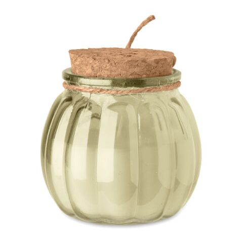 Kerze aus Pflanzenwachs beige