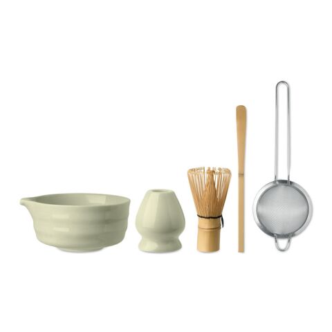 Matcha-Set 5-teilig grün | ohne Werbeanbringung | Nicht verfügbar | Nicht verfügbar