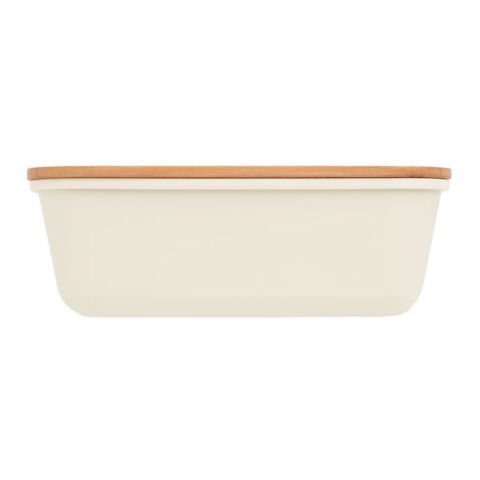 Lunchbox mit Bambus-Deckel beige | ohne Werbeanbringung | Nicht verfügbar | Nicht verfügbar