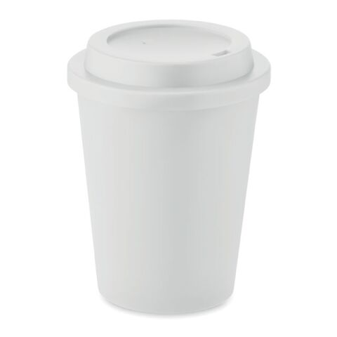 Doppelwandiger Becher PP 300ml weiss | ohne Werbeanbringung | Nicht verfügbar | Nicht verfügbar