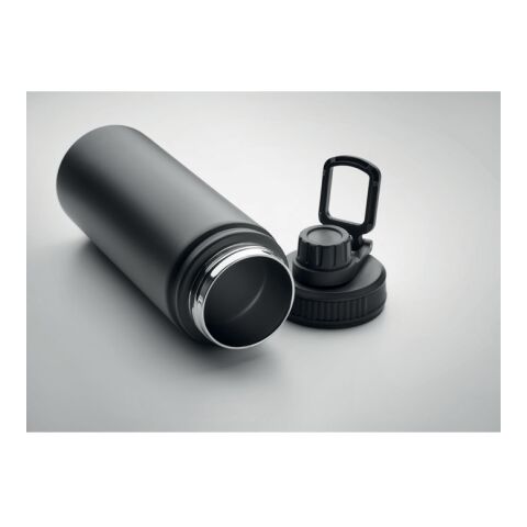 Doppelwandige Flasche 500 ml mit Trageschlaufe schwarz | ohne Werbeanbringung | Nicht verfügbar | Nicht verfügbar | Nicht verfügbar