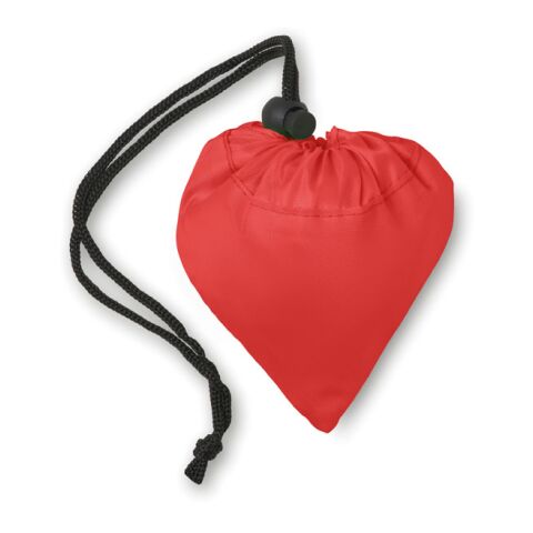 Faltbare Einkaufstasche mit Kordelzug rot | ohne Werbeanbringung | Nicht verfügbar | Nicht verfügbar | Nicht verfügbar