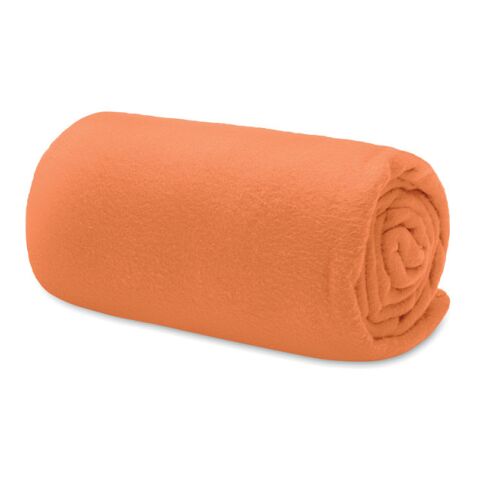 RPET Fleece-Reisedecke orange