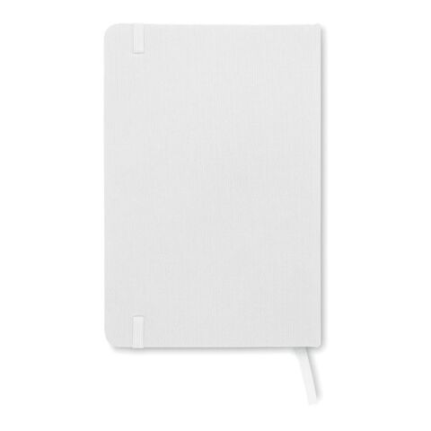 DIN A5 Notizbuch 600D RPET weiß | ohne Werbeanbringung | Nicht verfügbar | Nicht verfügbar | Nicht verfügbar