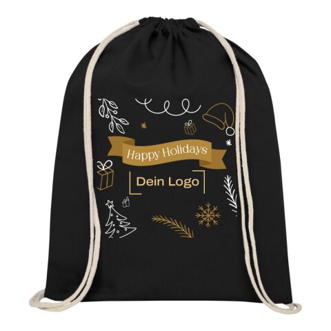 *Christmas* Oregon Beutel Schwarz | Happy Holidays | 4C DTF Transfer