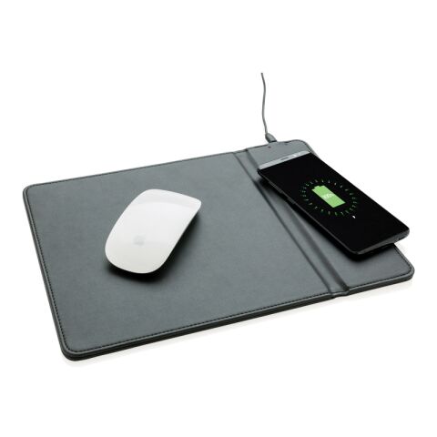 Mousepad mit Wireless-5W-Charging Funktion schwarz | ohne Werbeanbringung | Nicht verfügbar | Nicht verfügbar