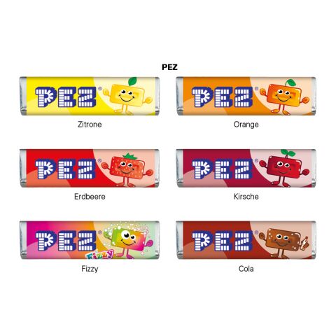 PEZ Bonbonriegel 4c Euroskala | 1 PEZ Bonbonriegel, Kirsche