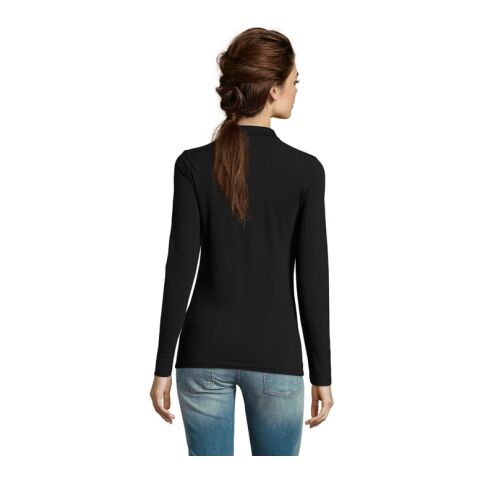 PERFECT DAMEN LSL POLO 180 schwarz | M | ohne Werbeanbringung | Nicht verfügbar | Nicht verfügbar | Nicht verfügbar