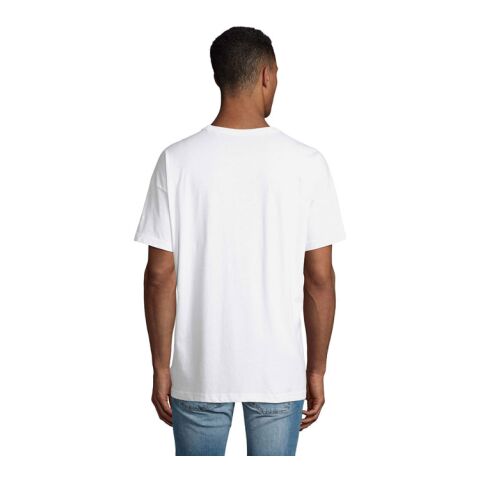BOXY MEN T-SHIRT OVERSIZE weiß | L | 1-farbiger Siebdruck | Vorderseite | 280 mm x 400 mm | Nicht verfügbar