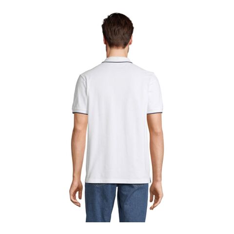 PALERMO POLO SHIRT White/French Navy | S | ohne Werbeanbringung | Nicht verfügbar | Nicht verfügbar | Nicht verfügbar
