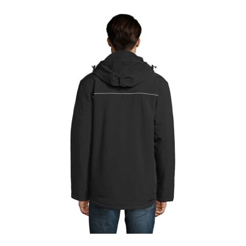 Rock Herren-Winter-Softshelljacke schwarz | XL