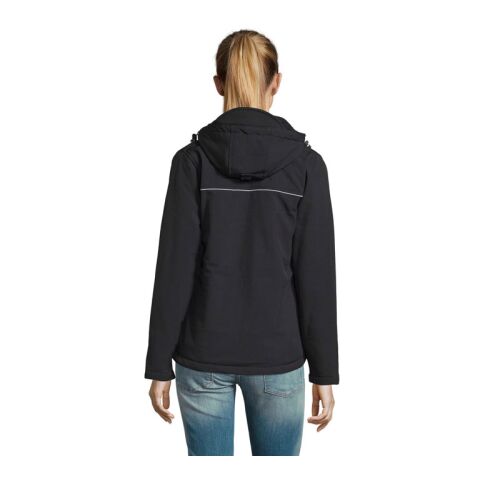 Rock Damen-Softshellparka schwarz | S