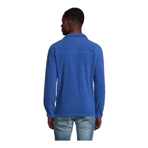 Ness Fleece-Sweatshirt mit Viertelreißverschluss königsblau | XL